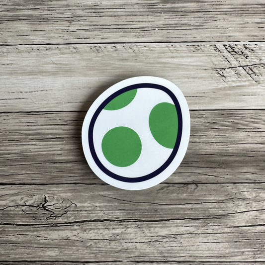 Green Yoshi egg sticker | Mario