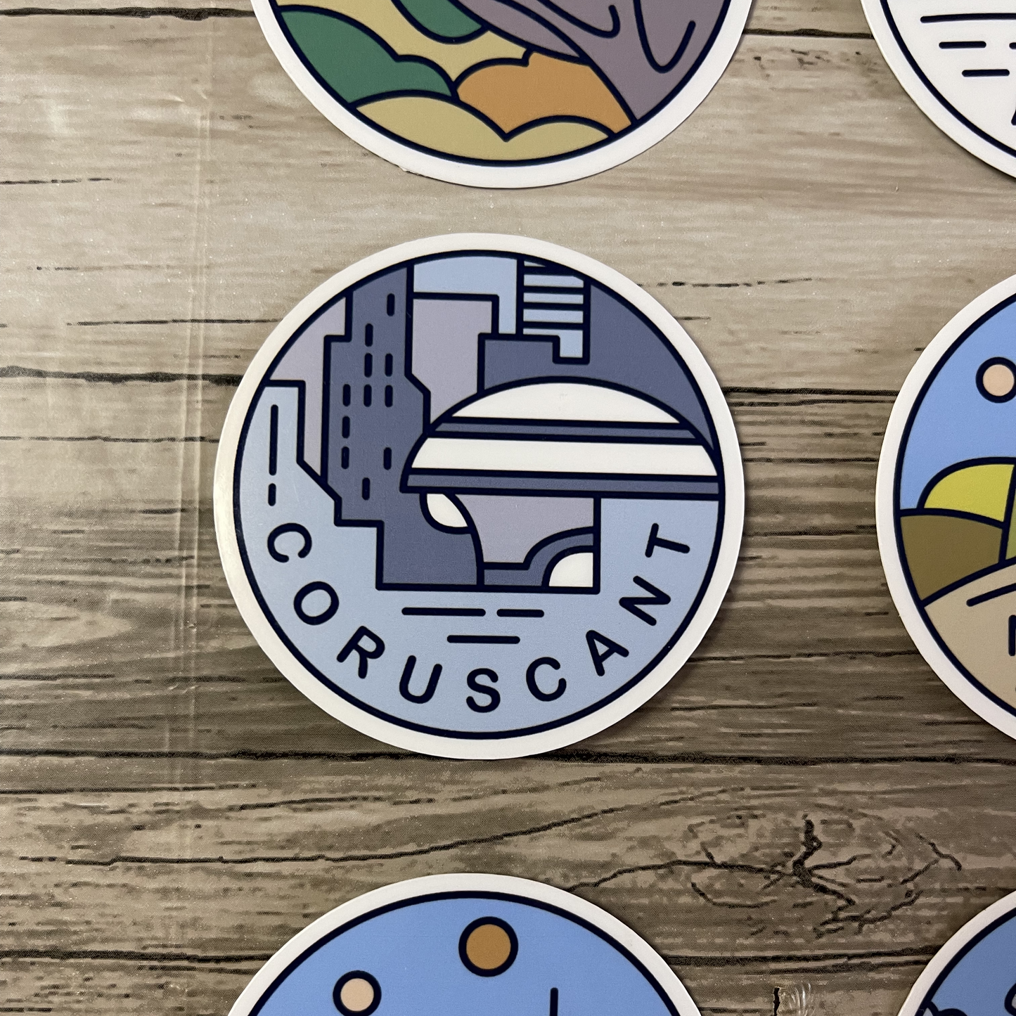 Star wars planets sticker