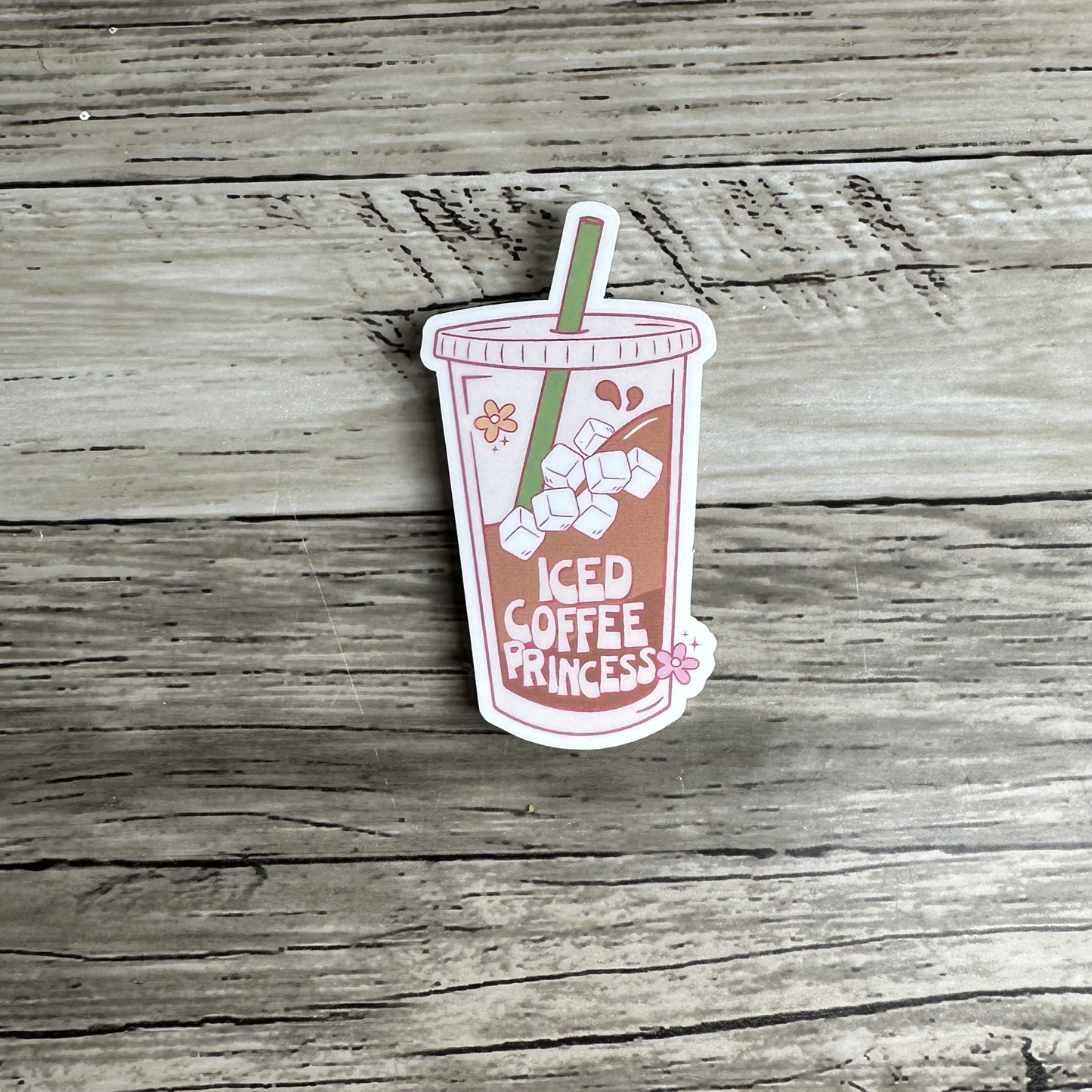 Iced coffee Princess sticker