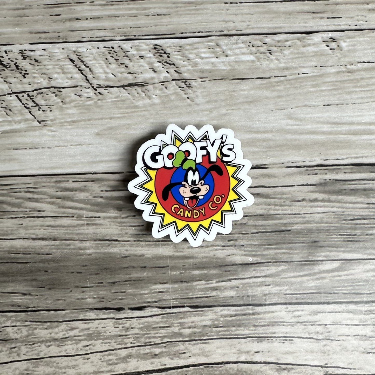 Goofy's candy co. sticker
