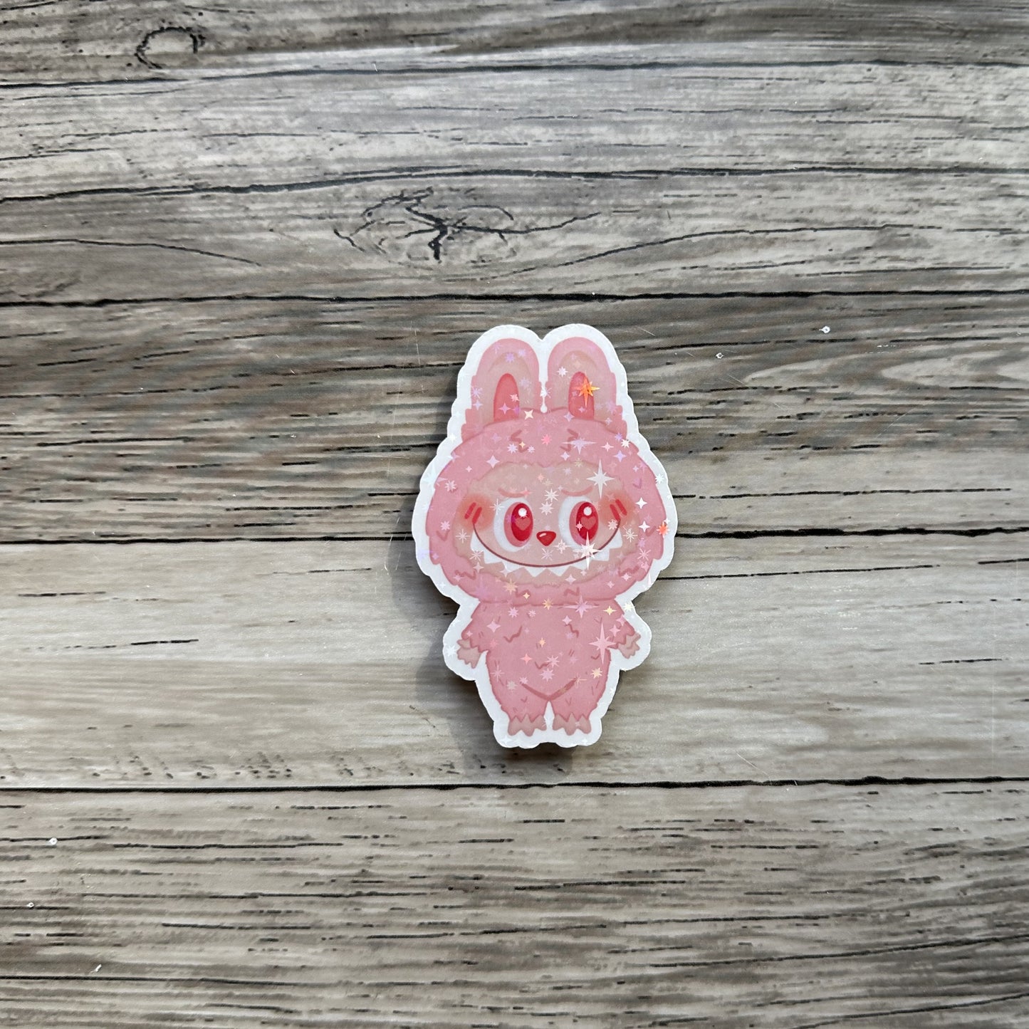 Pink Labubu sticker