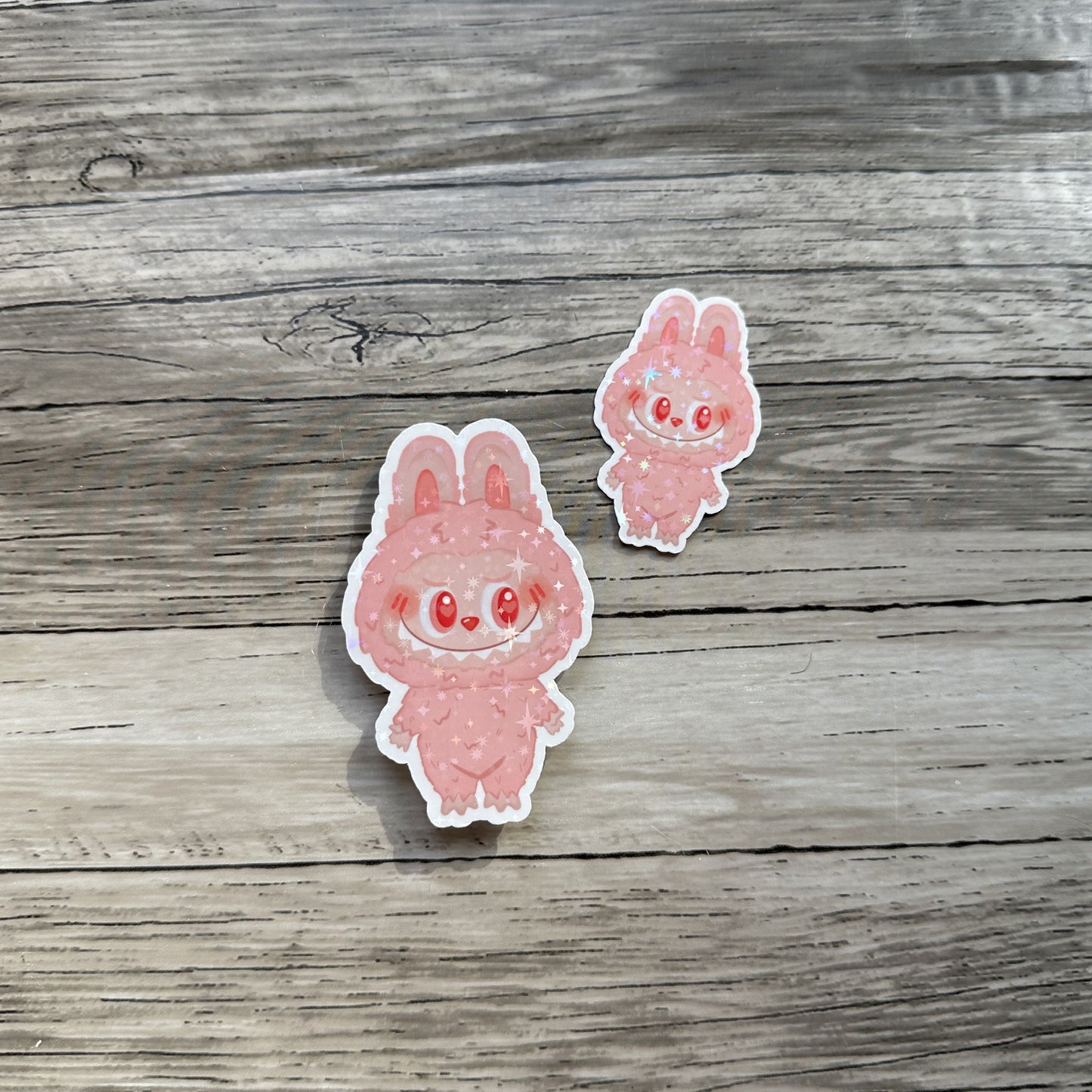 Pink Labubu sticker