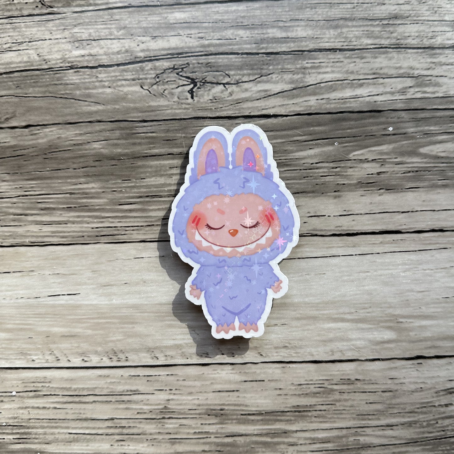 Lavender Labubu sticker