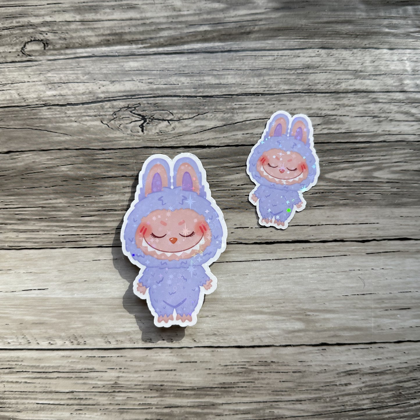 Lavender Labubu sticker