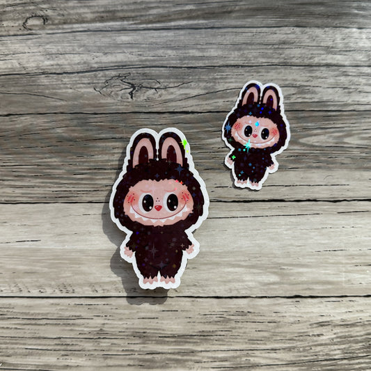 Brown Labubu sticker
