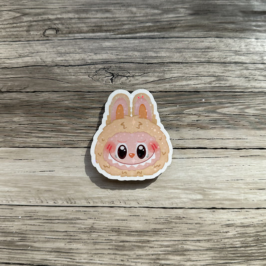 Tan Labubu head sticker