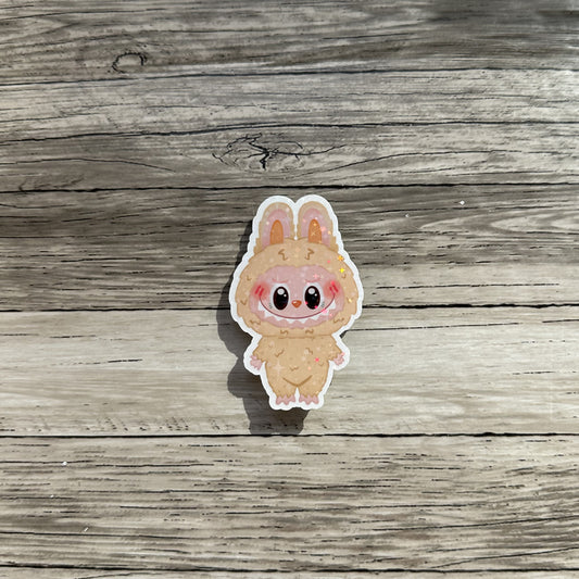 Tan Labubu sticker