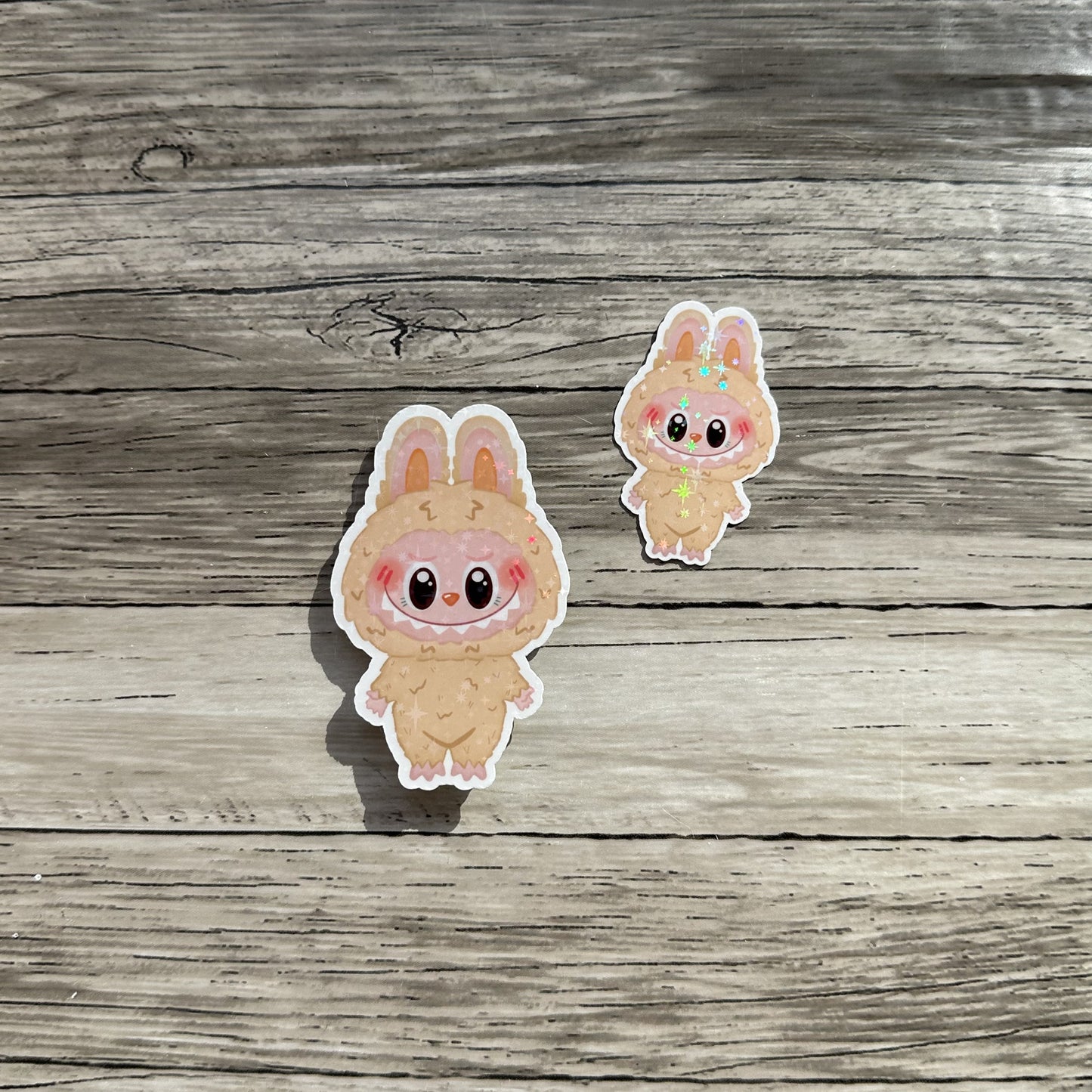 Tan Labubu sticker