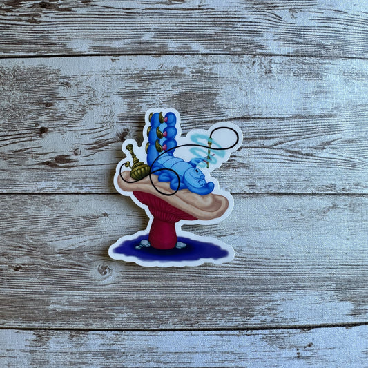 Caterpillar sticker | Alice in wonderland