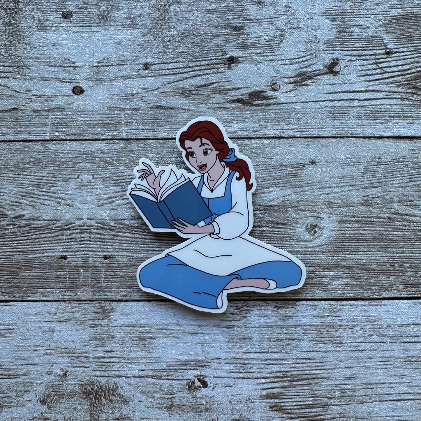 Belle reading sticker | Beauty