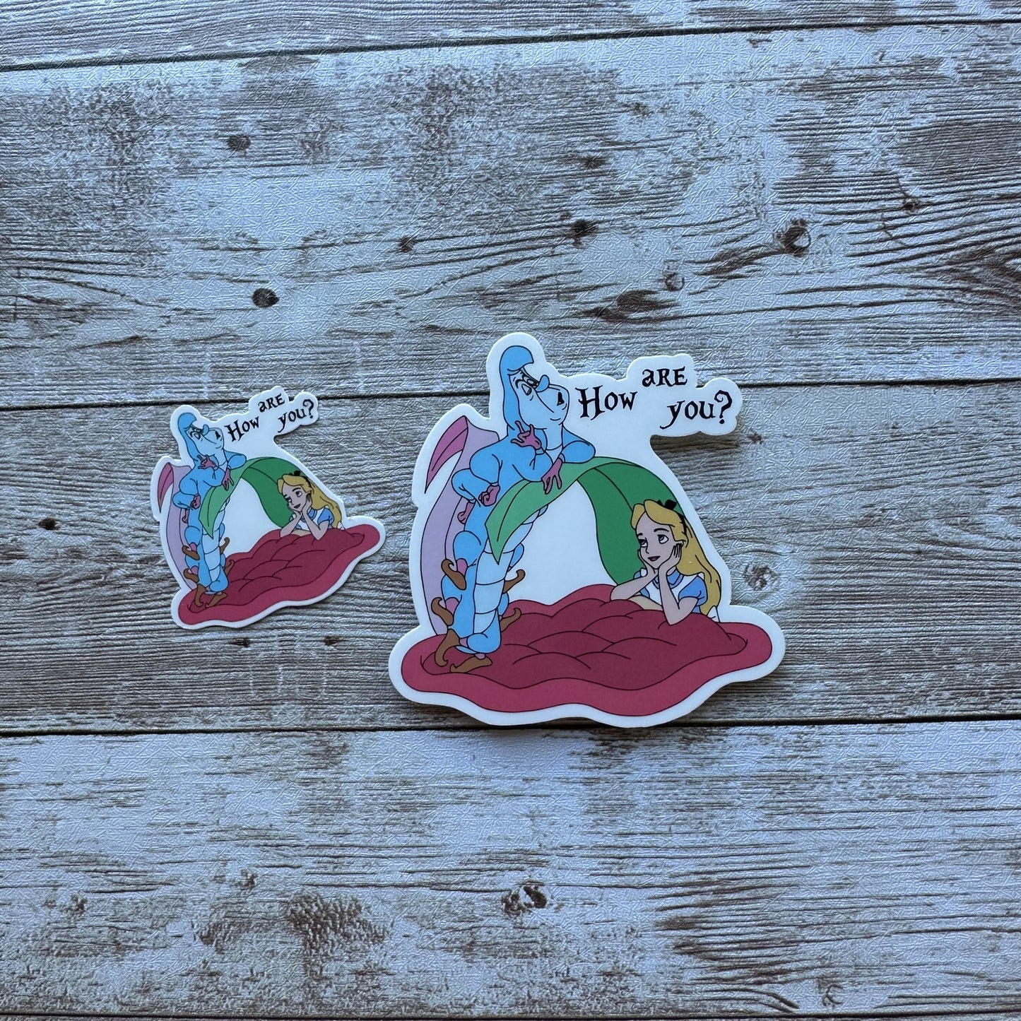 Caterpillar how are you? sticker | Alice in wonderland