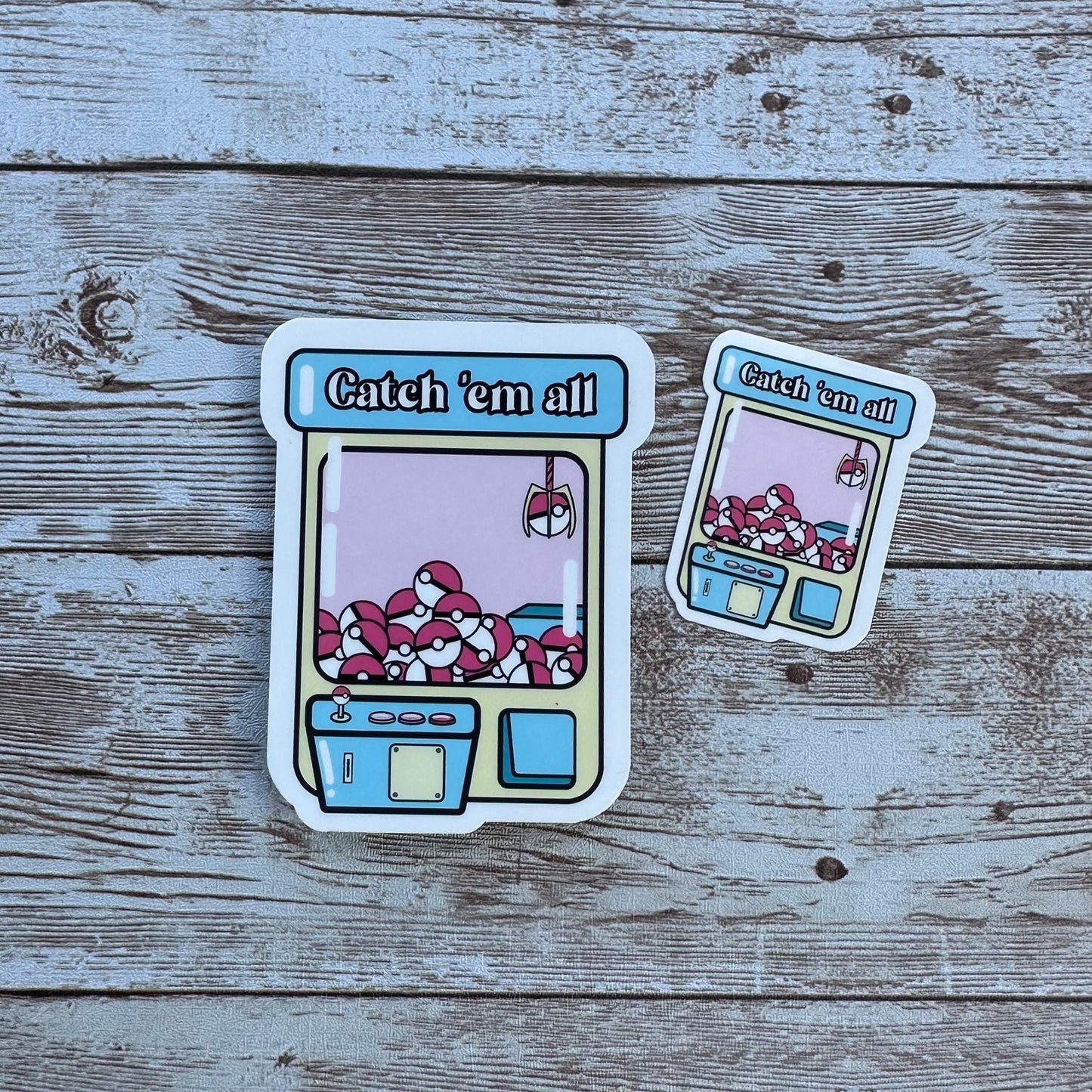 Pokémon claw machine sticker