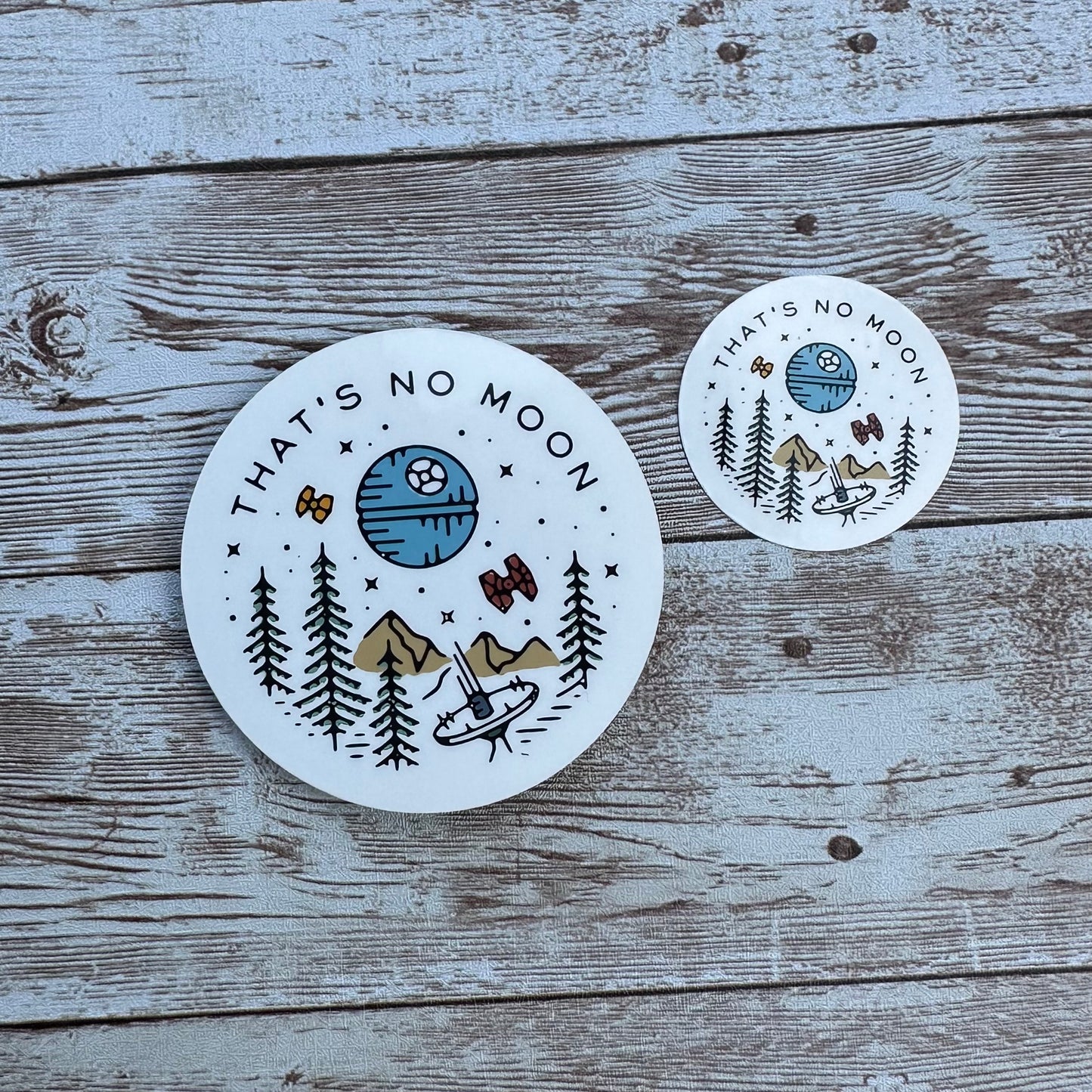 That's no moon sticker | Star wars