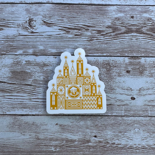 Small world sticker