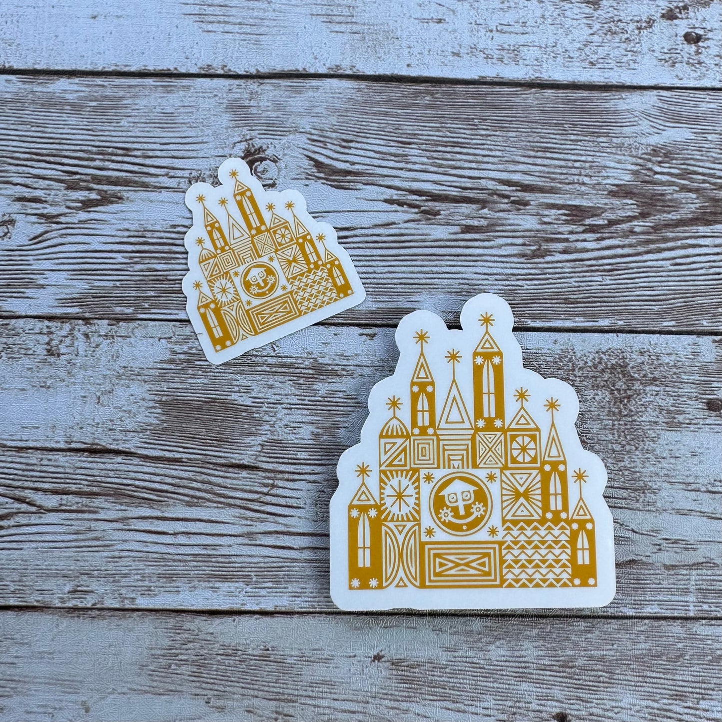 Small world sticker
