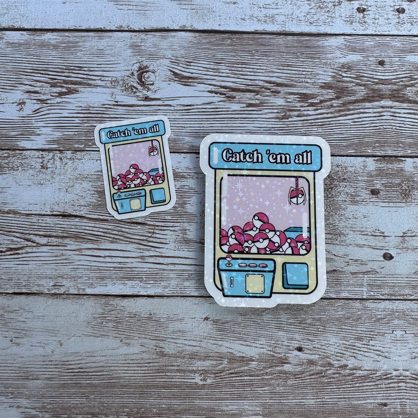 Pokémon claw machine sticker