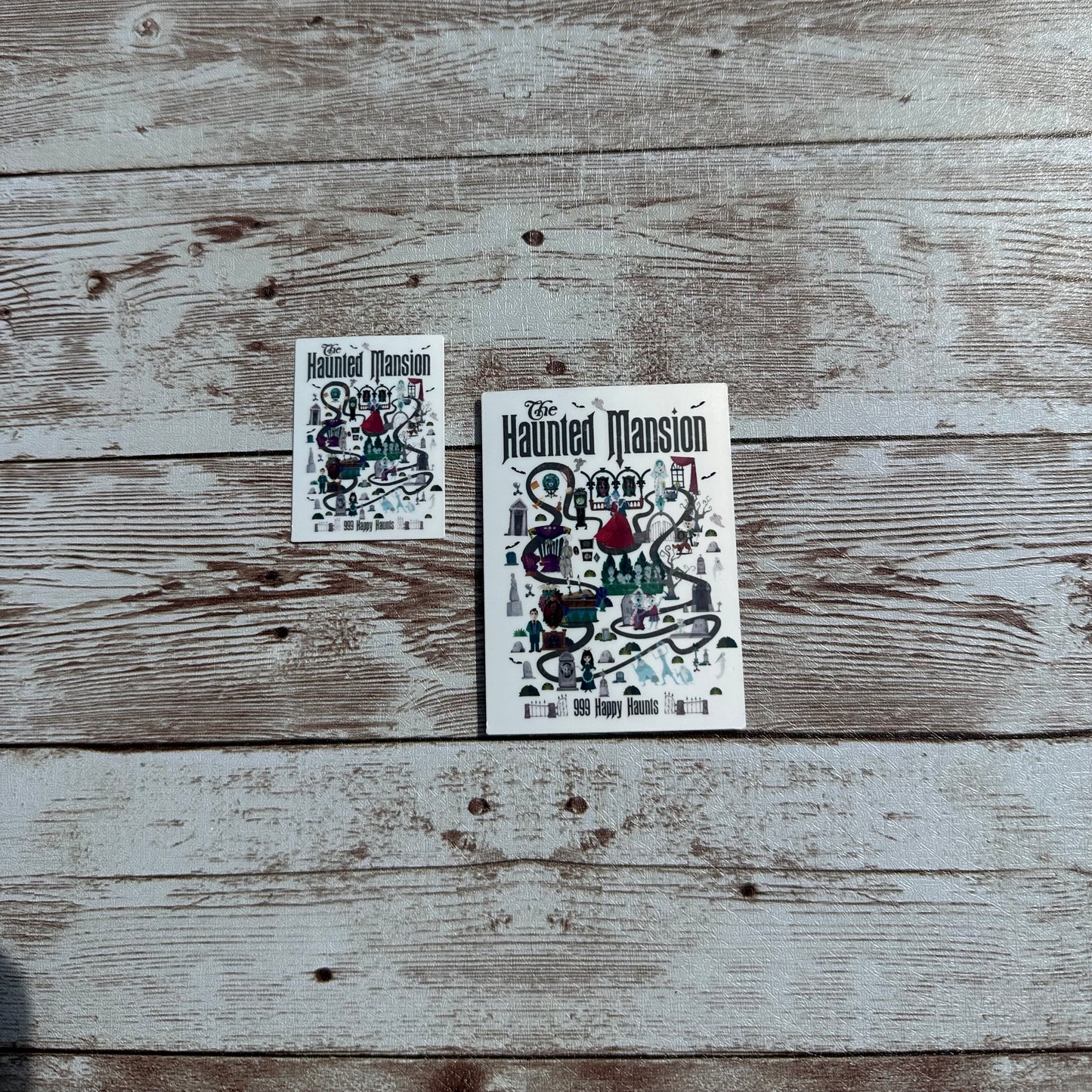 Haunted Mansion map sticker | 999 Happy haunts | Grim grinning ghosts